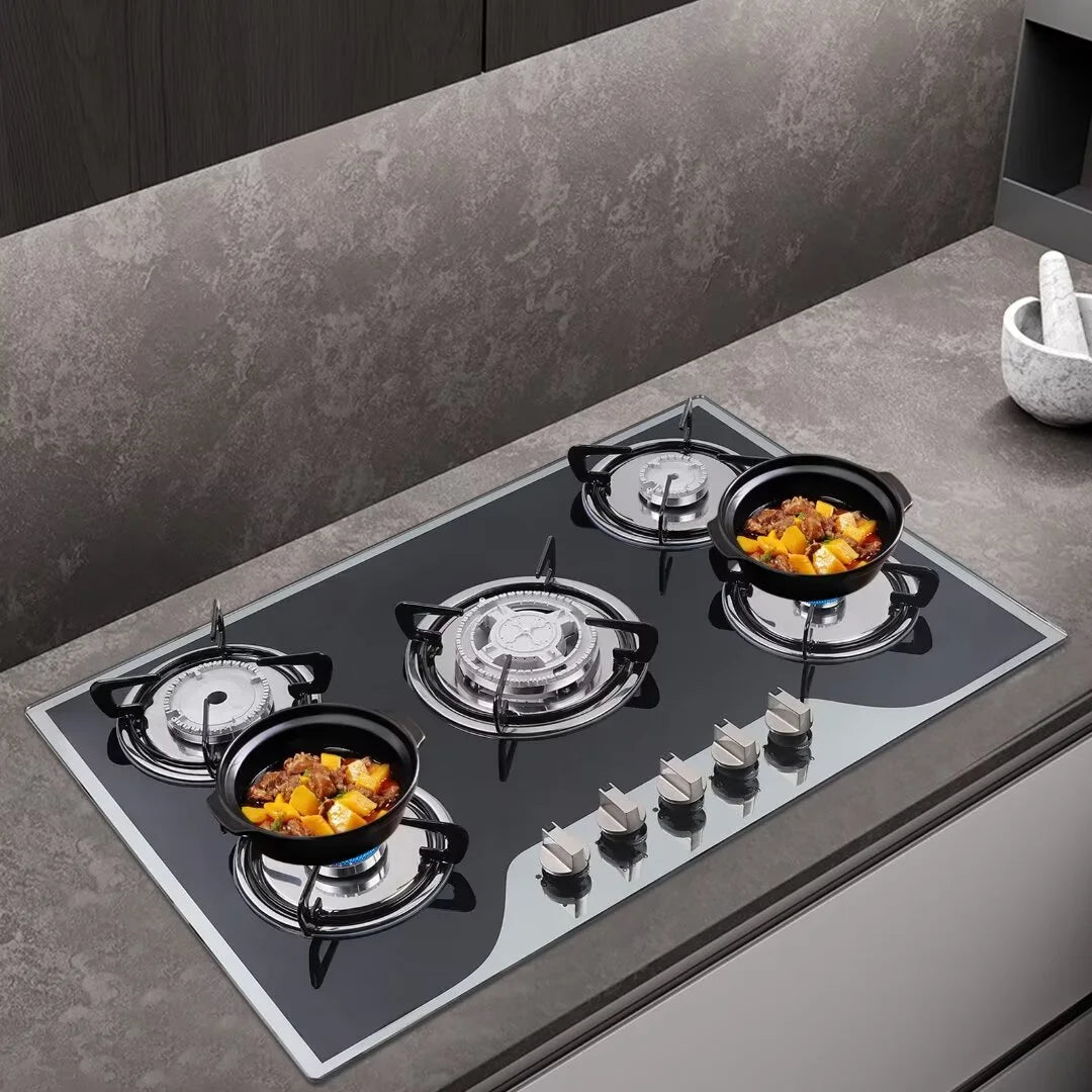 5 Burner Tempered Glass Gas Cooktop U62368