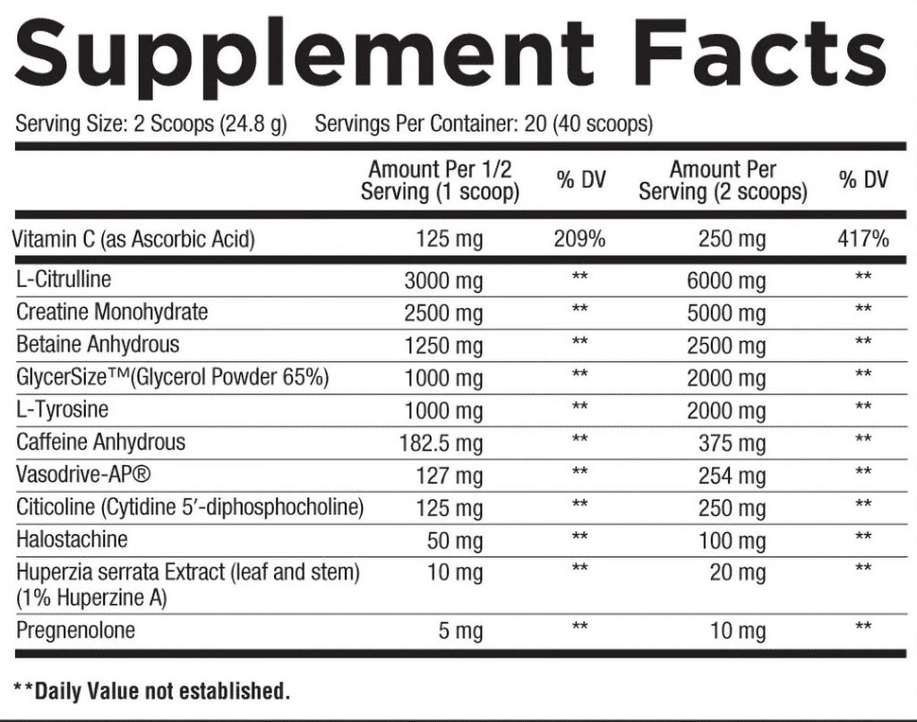 Pre Workout 20 Servings J9849