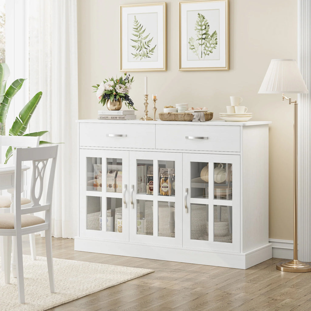 Gray 3 Door 2 Drawer Buffet Cabinet N7372