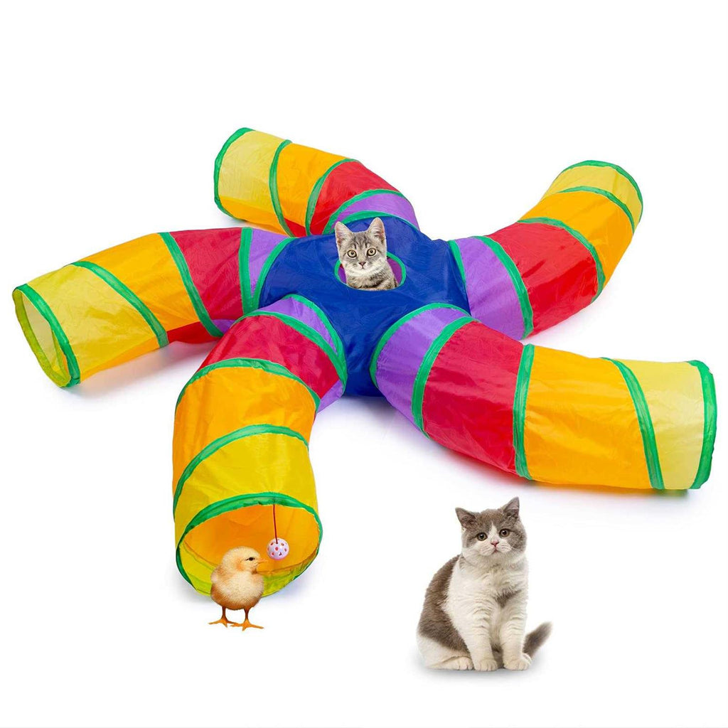 Cat Tunnel with Play Ball Collapsible Pet Tube K249157