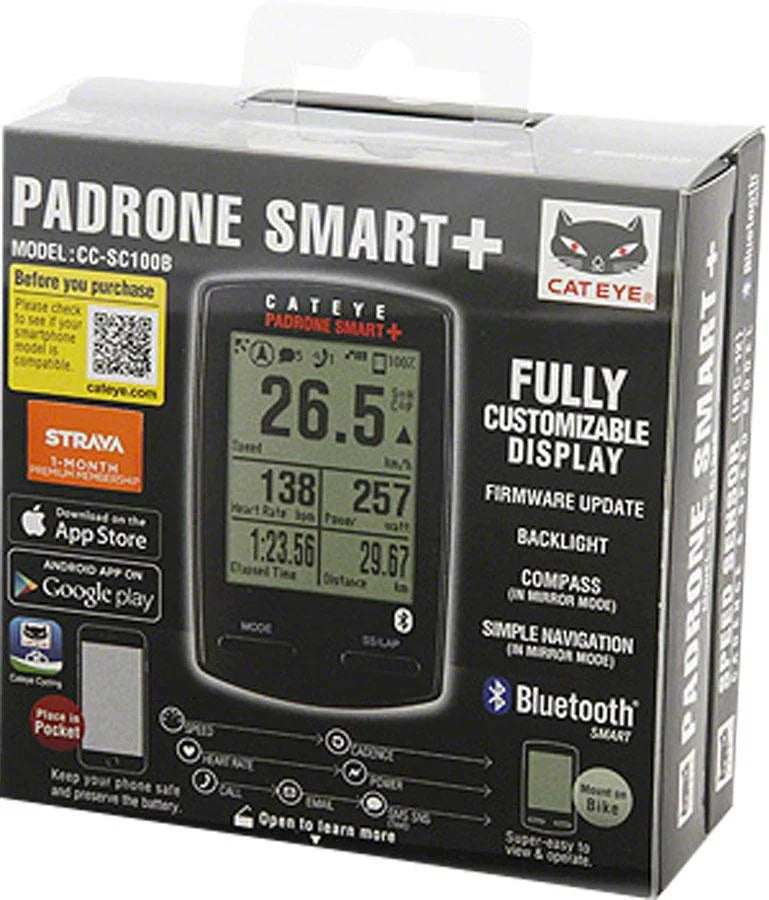 Black Cycling Computer with Speed and Cadence Sensors D40438