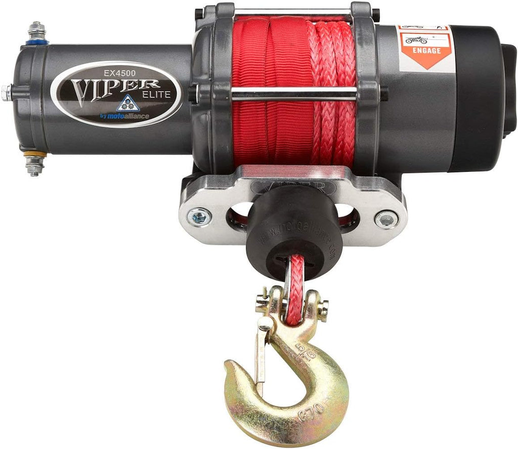 UTV Winch with Red Rope W554