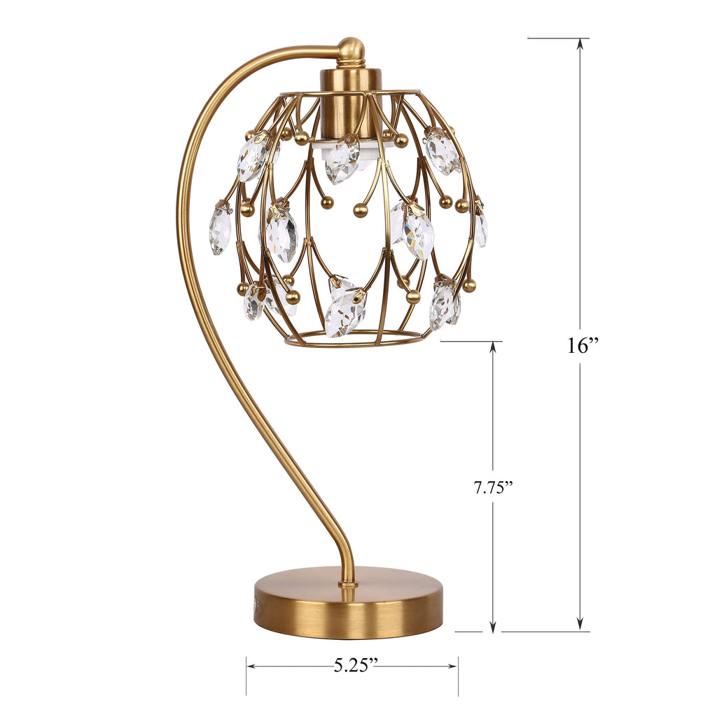 Polished Nickel Task Lamp with Crystalline Metal Shade (2-Pack) B327054
