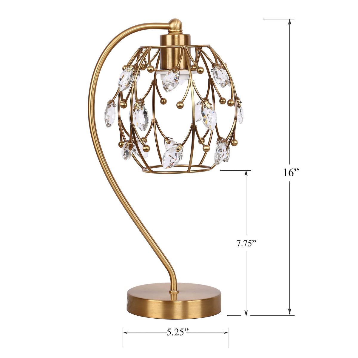 Polished Nickel Task Lamp with Crystalline Metal Shade (2-Pack) B327054