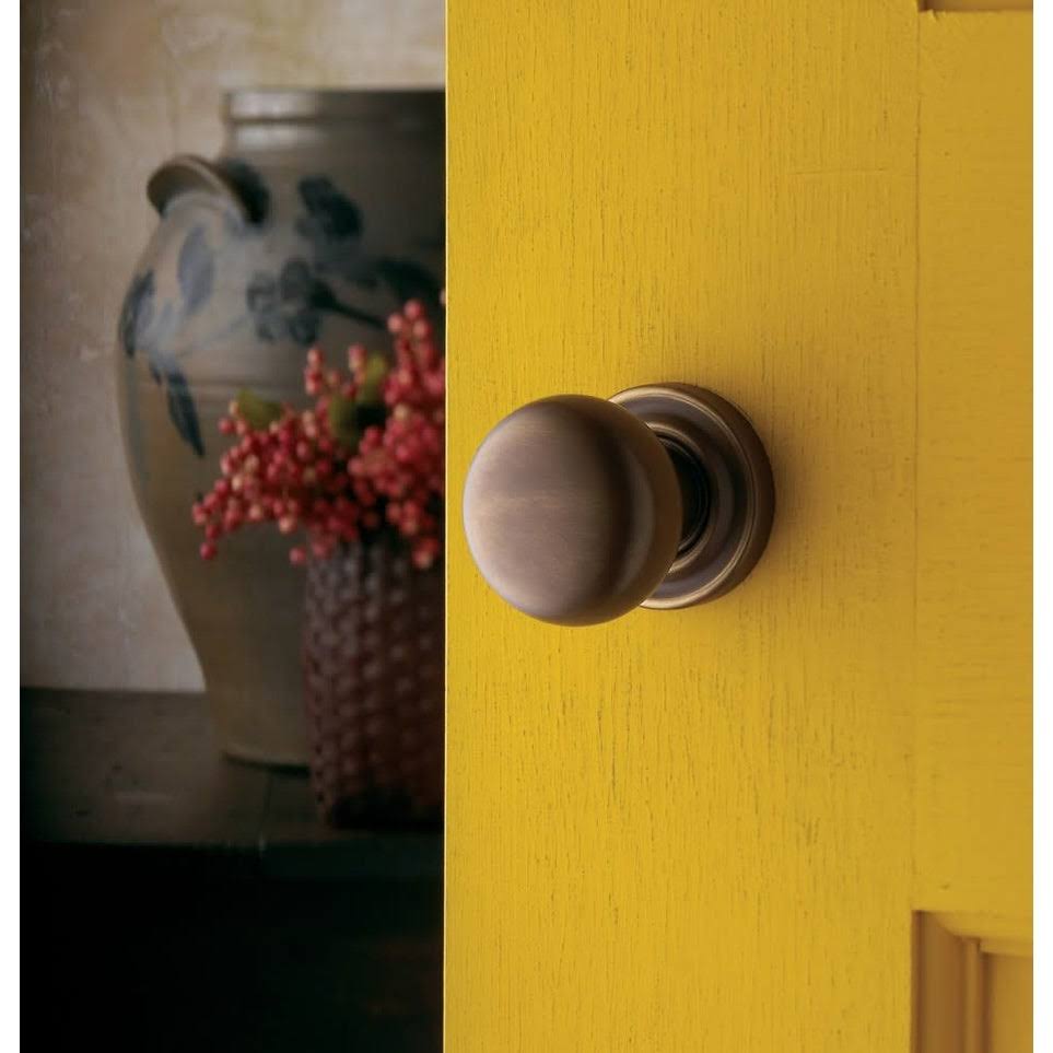 Satin Brass and Brown Pair of Knobs U623611