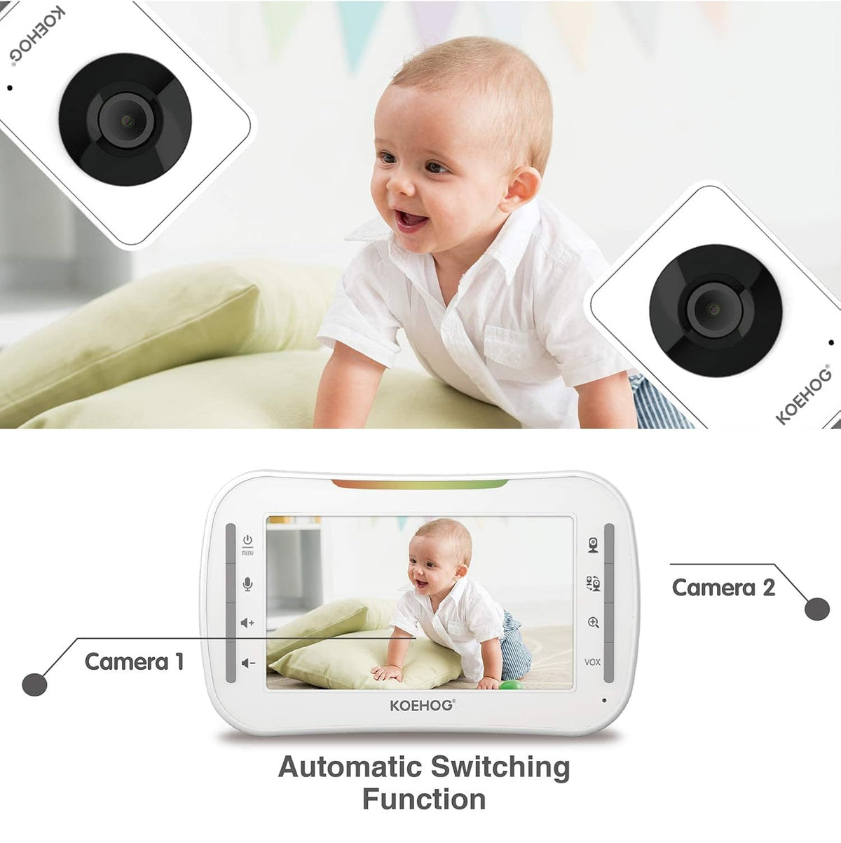 4.3 High Resolution Screen Video Baby Monitor G290