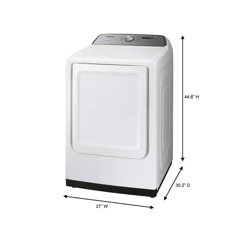 Vented Gas Dryer with Sensor Dry in White F84826