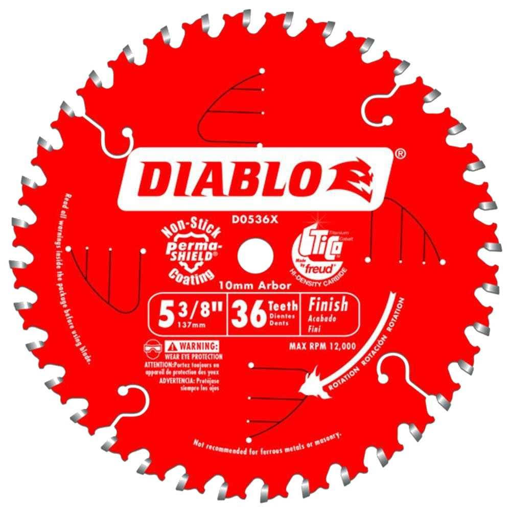 5-3/8x22 x 36 Tooth Cordless Trim Saw Blade F9771
