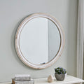 White Farmhouse Mirror Z50642
