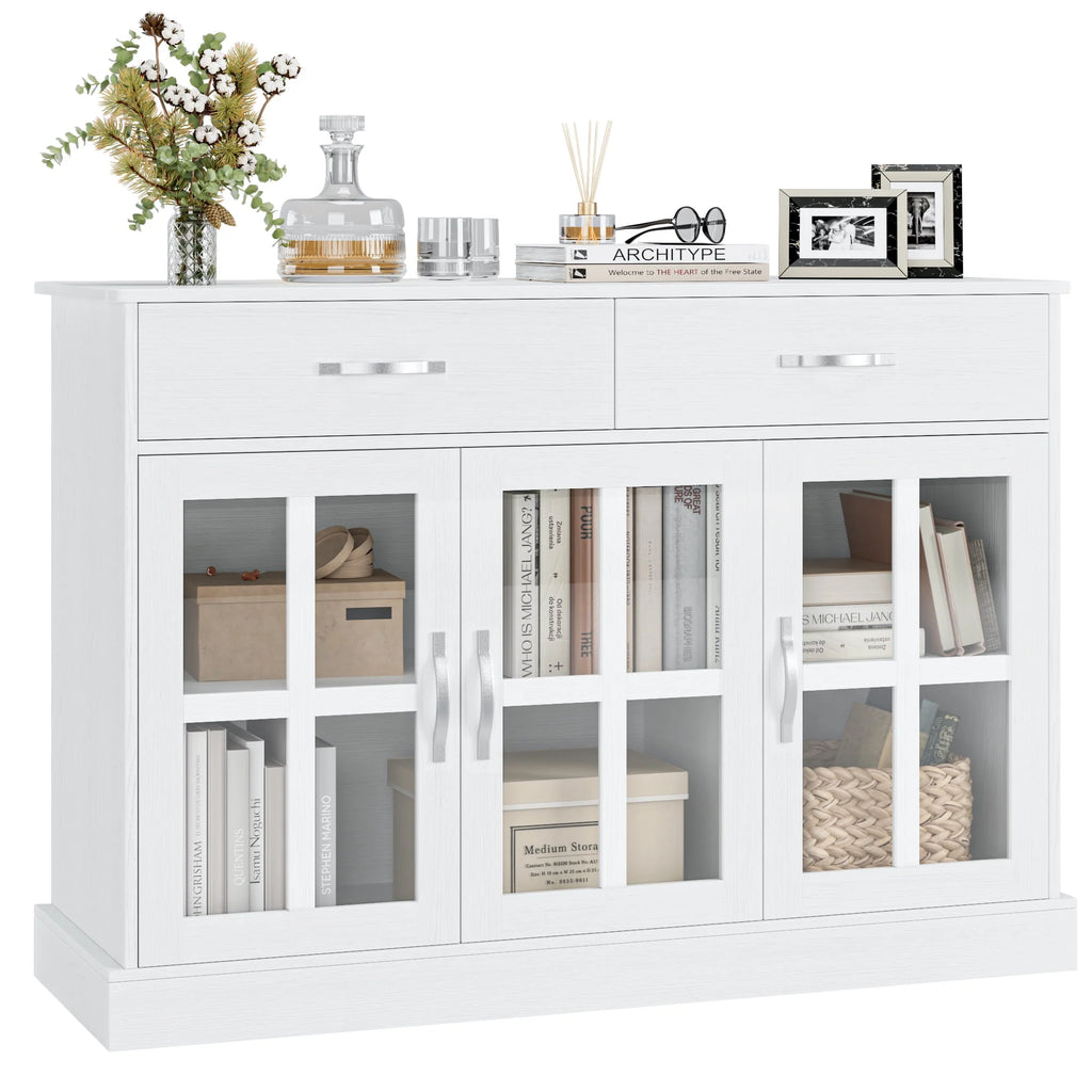 Gray 3 Door 2 Drawer Buffet Cabinet N7372