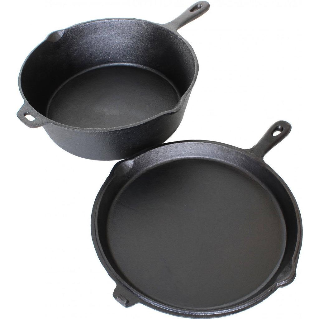 6-Quart Seasoned Cast Iron Combo Cooker B70713