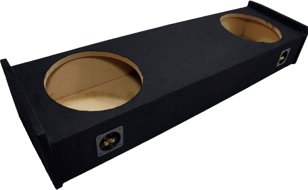 Kicker C12 Compatible with Ford F-150 Super EXT Cab Truck 1997-1999 Bundled with HA-A800.1 Amplifier and Dual 12 Custom Sub Box Enclosure T455865
