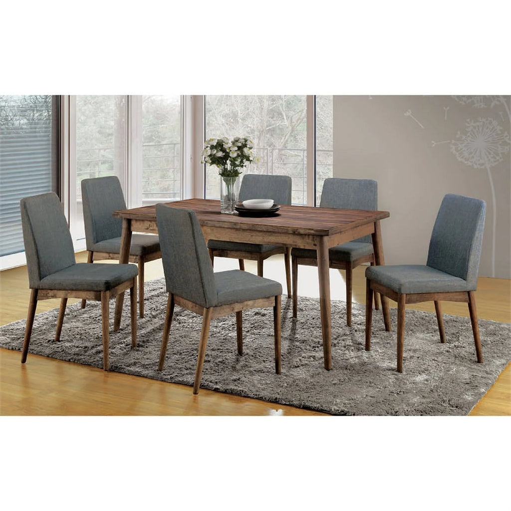 Solid Wood 7-Piece Dining Table Set O85953