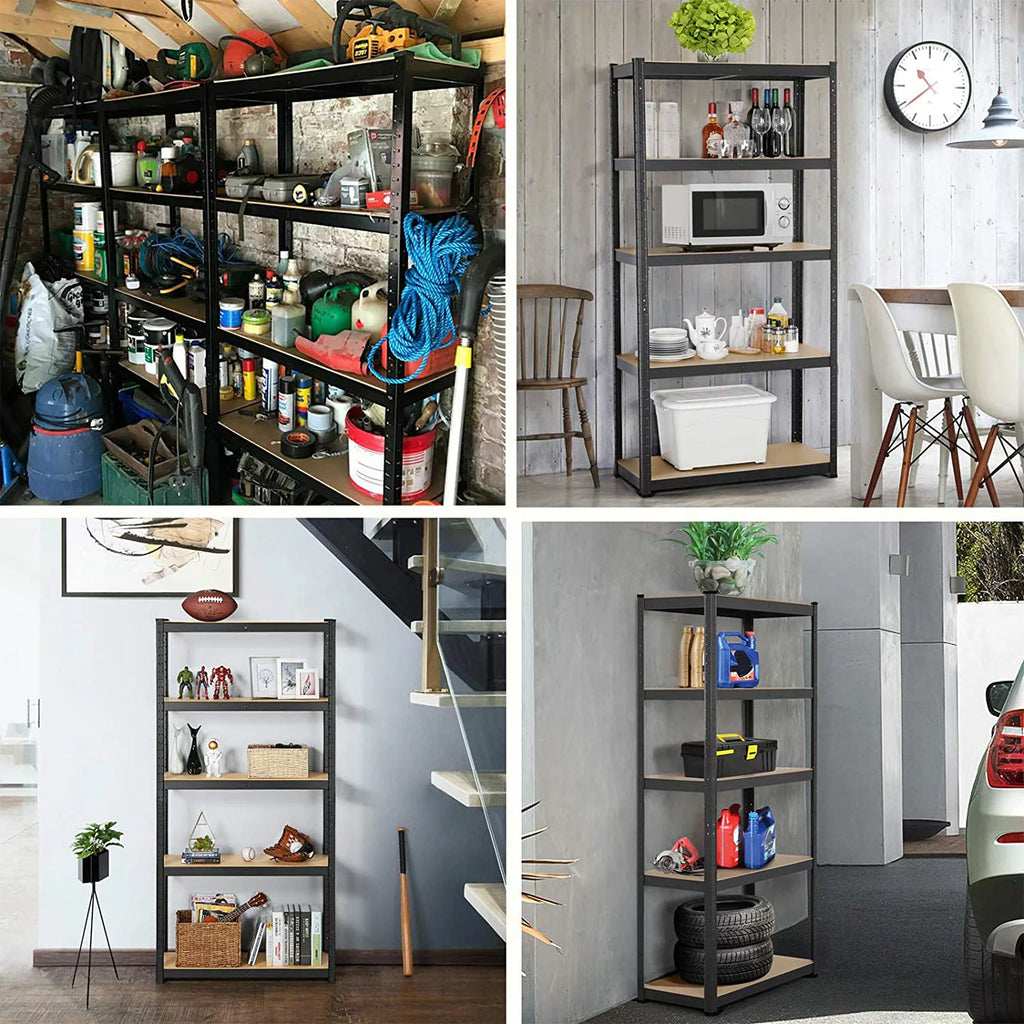 5 Tier Heavy Duty Metal Adjustable Shelving Unit K9275