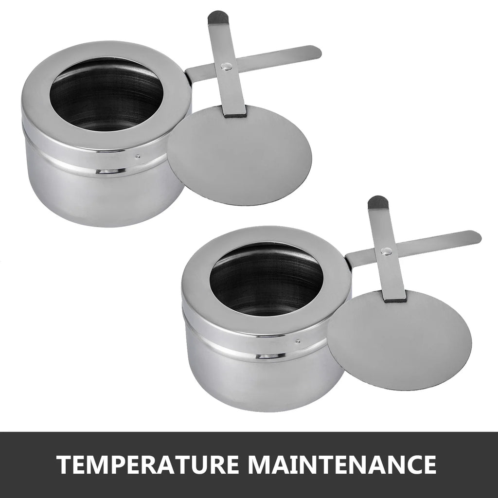 9L Stainless Steel Full Size Rectangular Chafing Dish 4 Packs G43821
