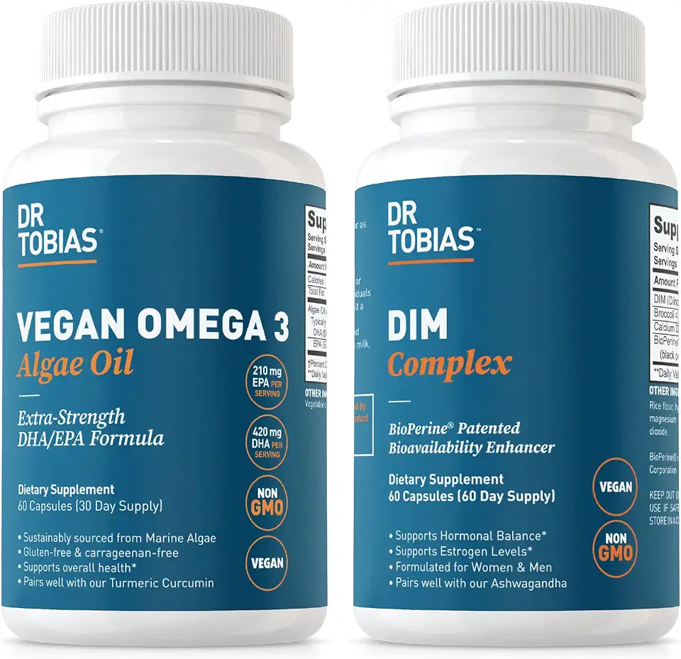 Vegan Omega 3 Algae Oil and DIM Complex F776896