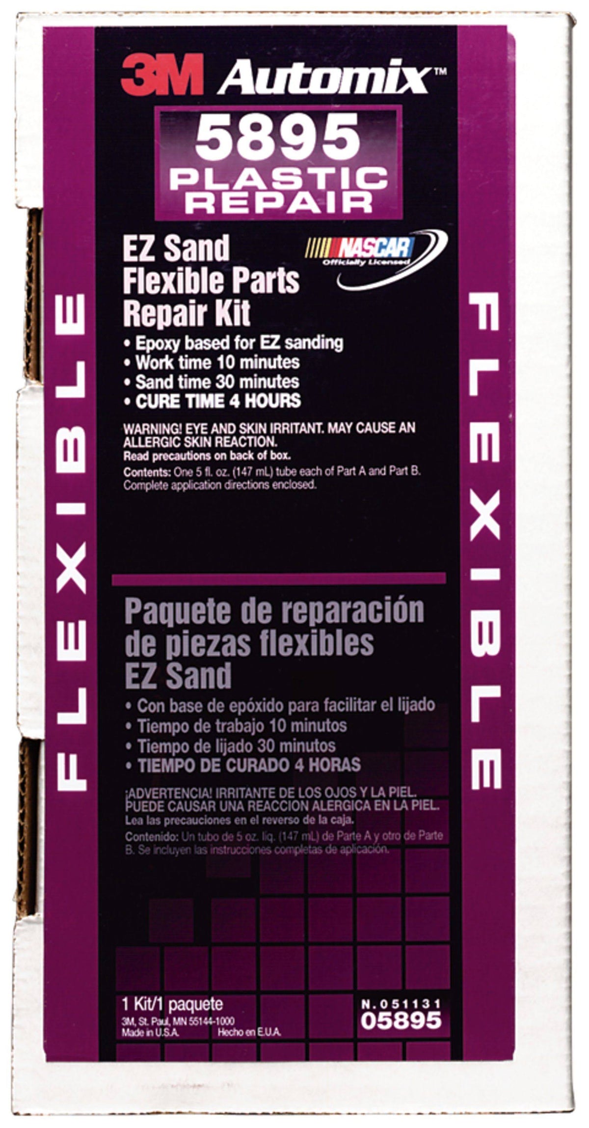 Flexible Parts Repair Kit, 5 oz Tubes L1383