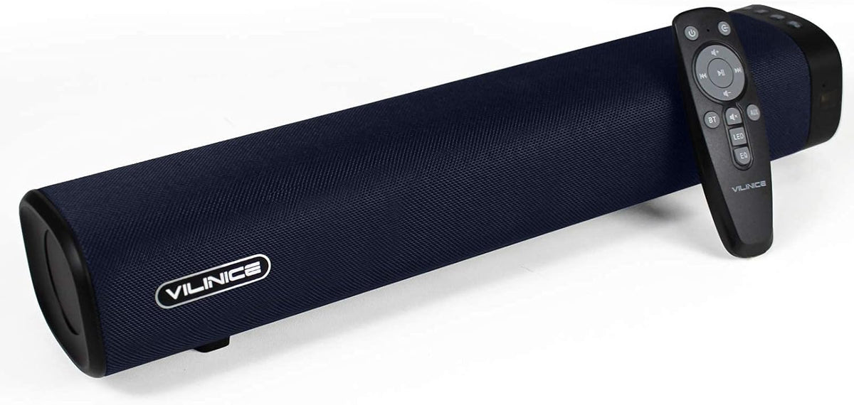 Sound Bar with Wireless Bluetooth 5.0, Optical/Aux/USB/RCA Connection, Remote Control, Wall Mountable Pack of 2 L969