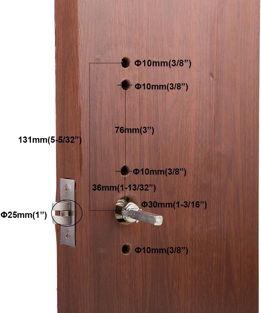 Keyless Mechanical Combination Door Lock Stainless Steel 304 Q694