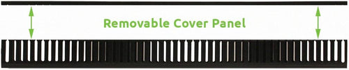 1 Channel Steel Vertical Duct Cable Manager 68 Inches C954