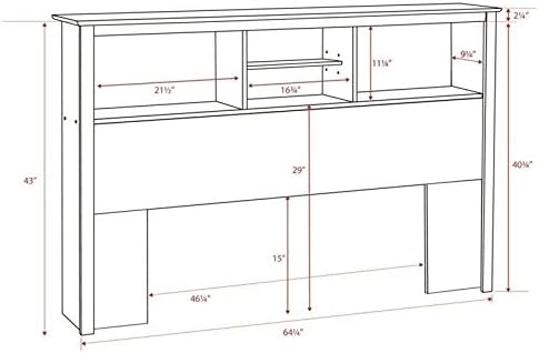 Full Queen Bookcase Headboard C646662