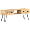 Mango Wood TV Stand with 2 Storage Drawers Q43332