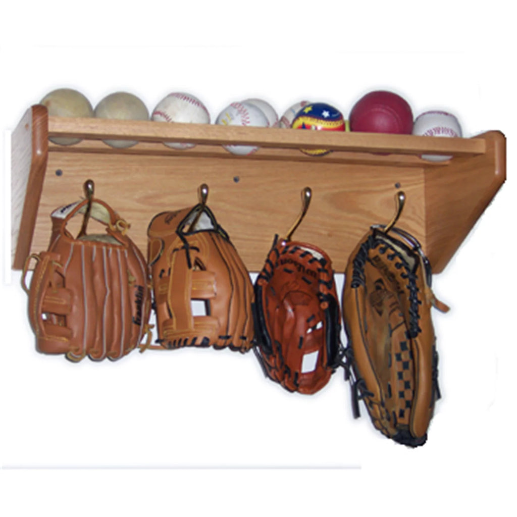 Medium Oak 6 Hook Wall Mounted Coat Rack S8626