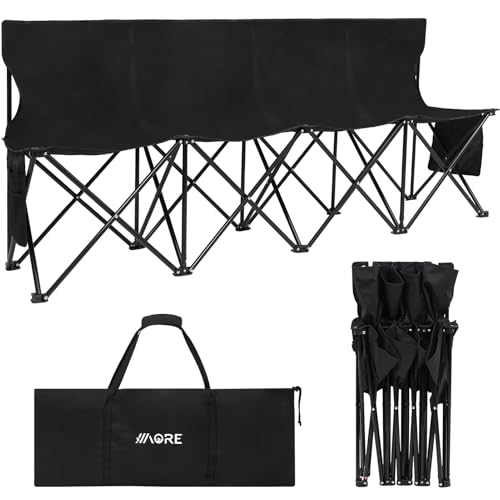 Portable Folding 6 Seats Soccer Bench with Bag V7382