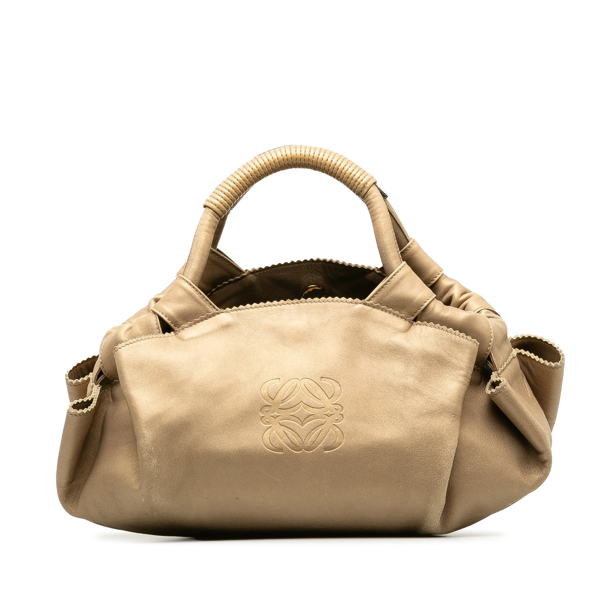 Brown Calf Leather Handbag Z590
