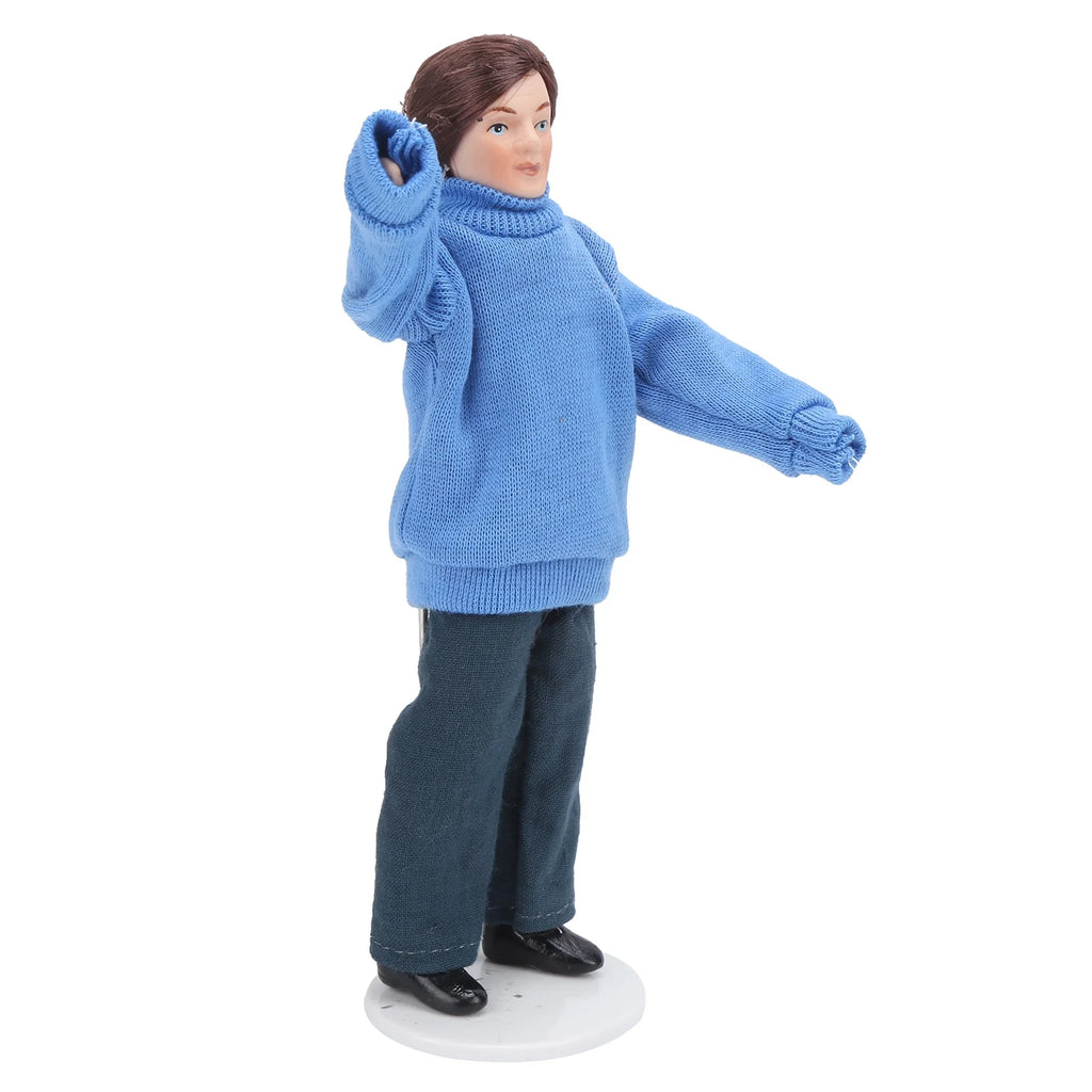 Porcelain Dollhouse People with Rotatable Limbs P720