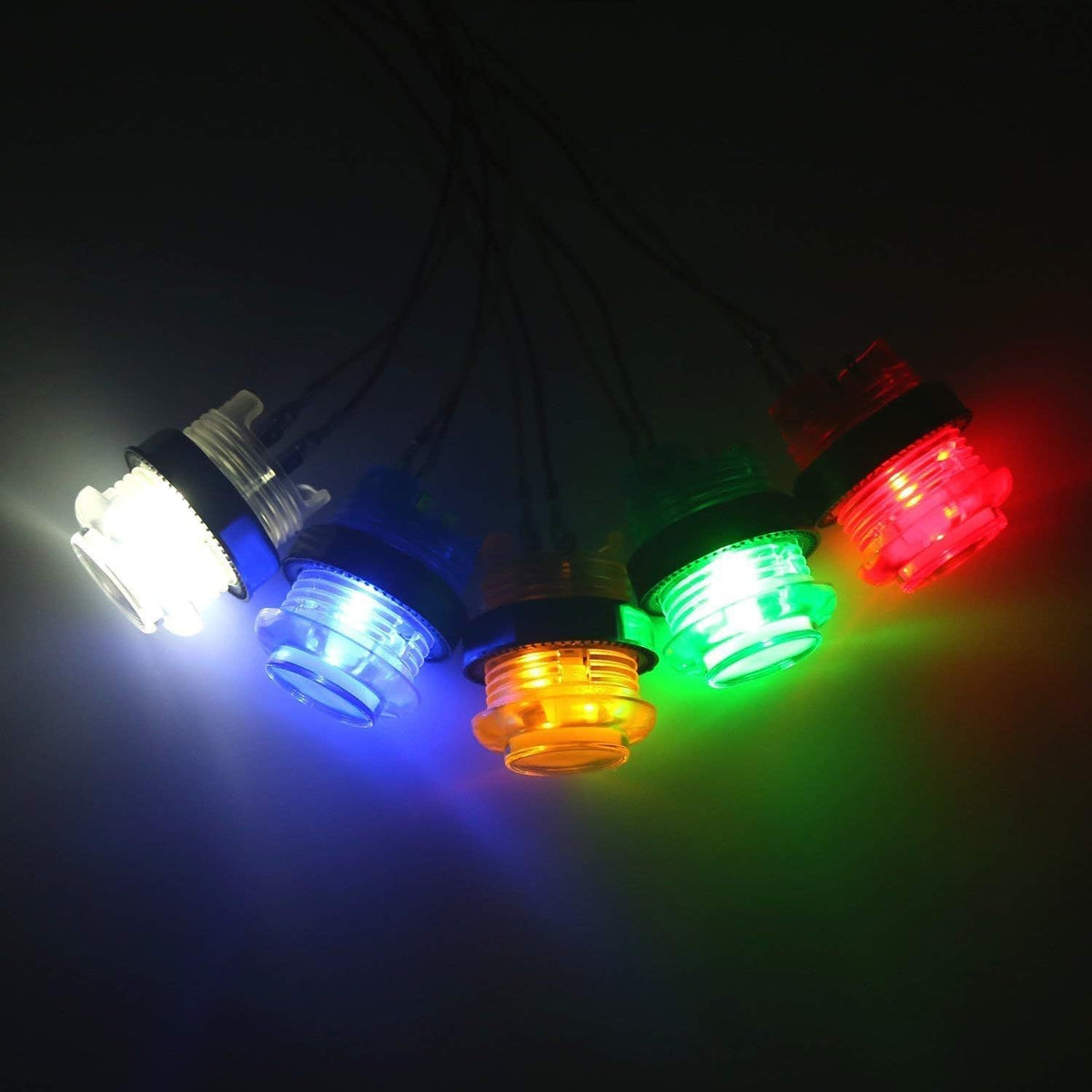 2X Zero Delay LED USB Encoder + 20x 28MM LED Arcade Buttons + 2X Joystick Q6917