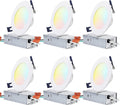 4 Inch 10.5W Ultra-Thin LED Recessed Light, Pack of 6 S45667