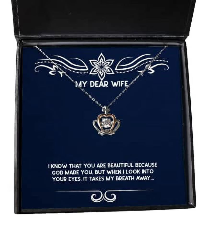 Wife Crown Pendant Necklace Z10081