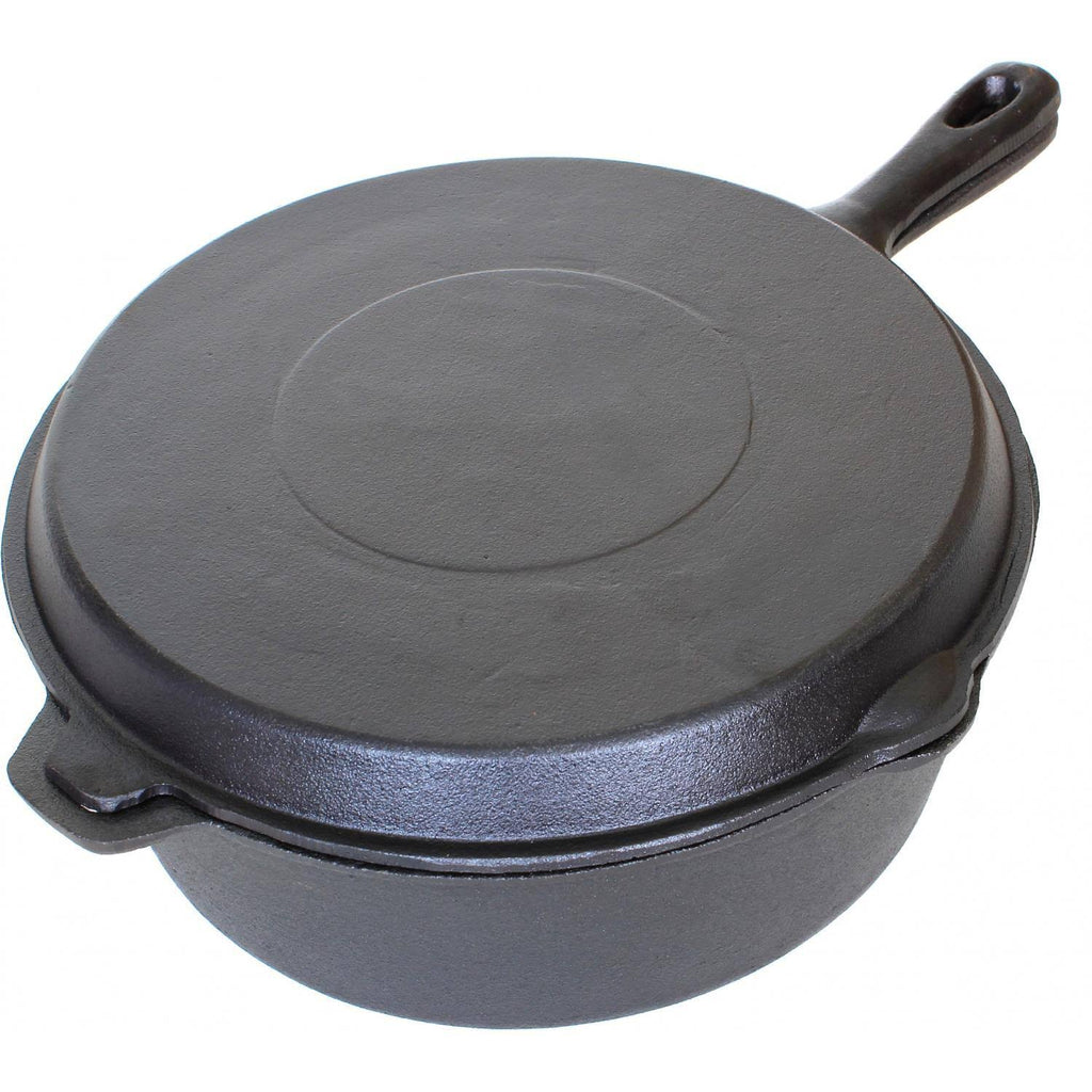 6-Quart Seasoned Cast Iron Combo Cooker B70713