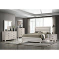 Gray 6 Drawer Wood Dresser with Mirror Y732051