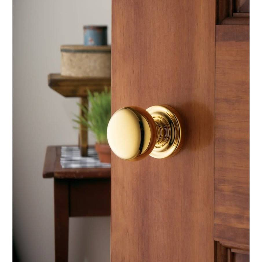 Satin Brass and Brown Pair of Knobs U623611