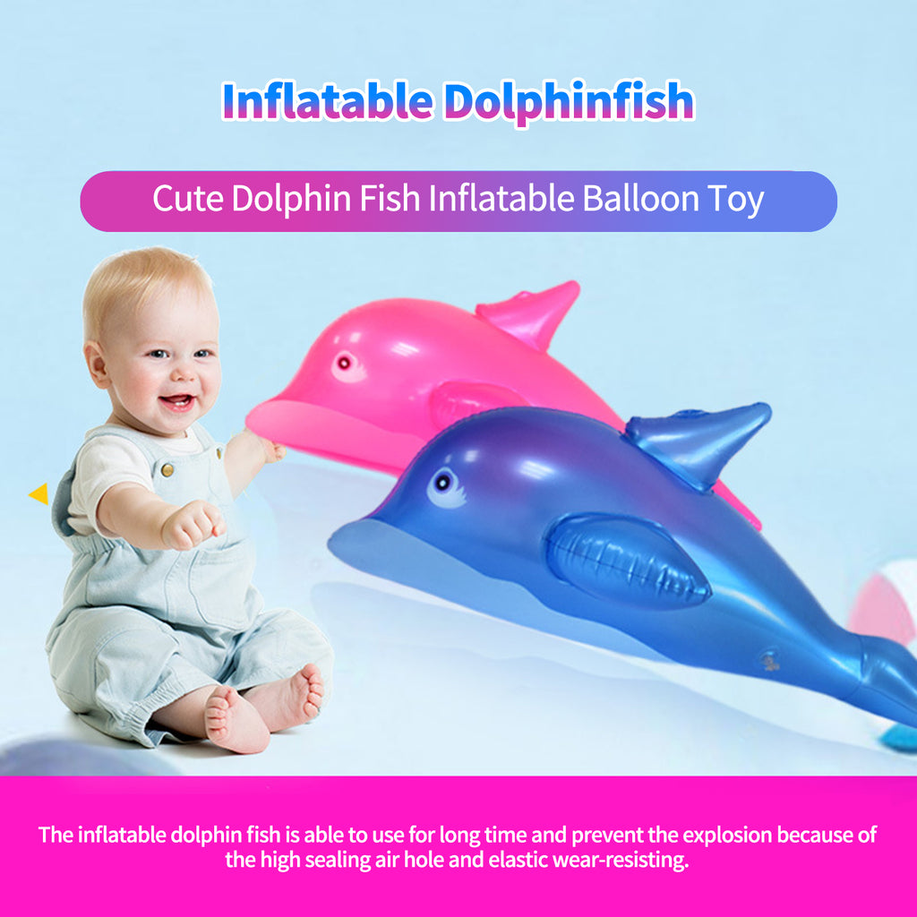 Inflatable Dolphin Fish PVC Toy for Swimming Pool W251
