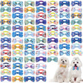 80 Pcs Dog Bow Ties Assorted Pattern D6584