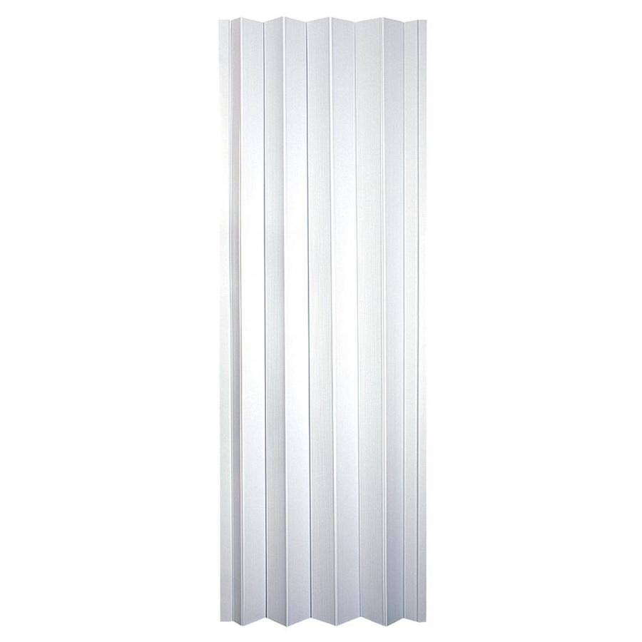 Vinyl Accordion Door Frost White L2200