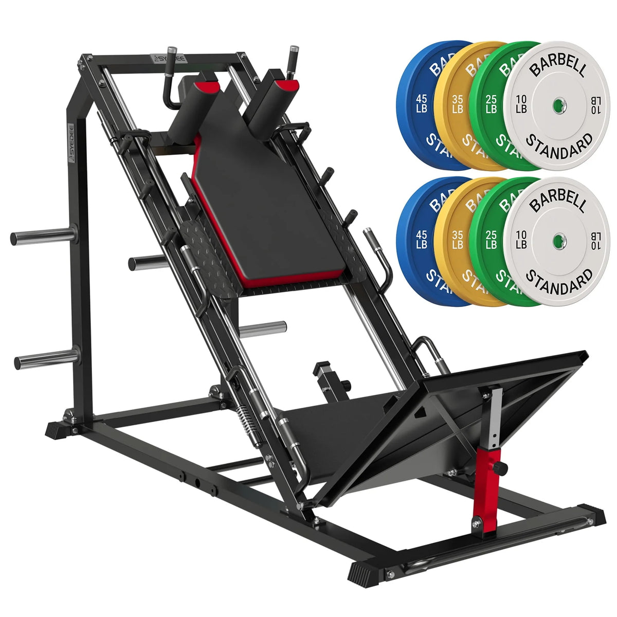 Leg Press Hack Squat Machine with Weight Storage V921