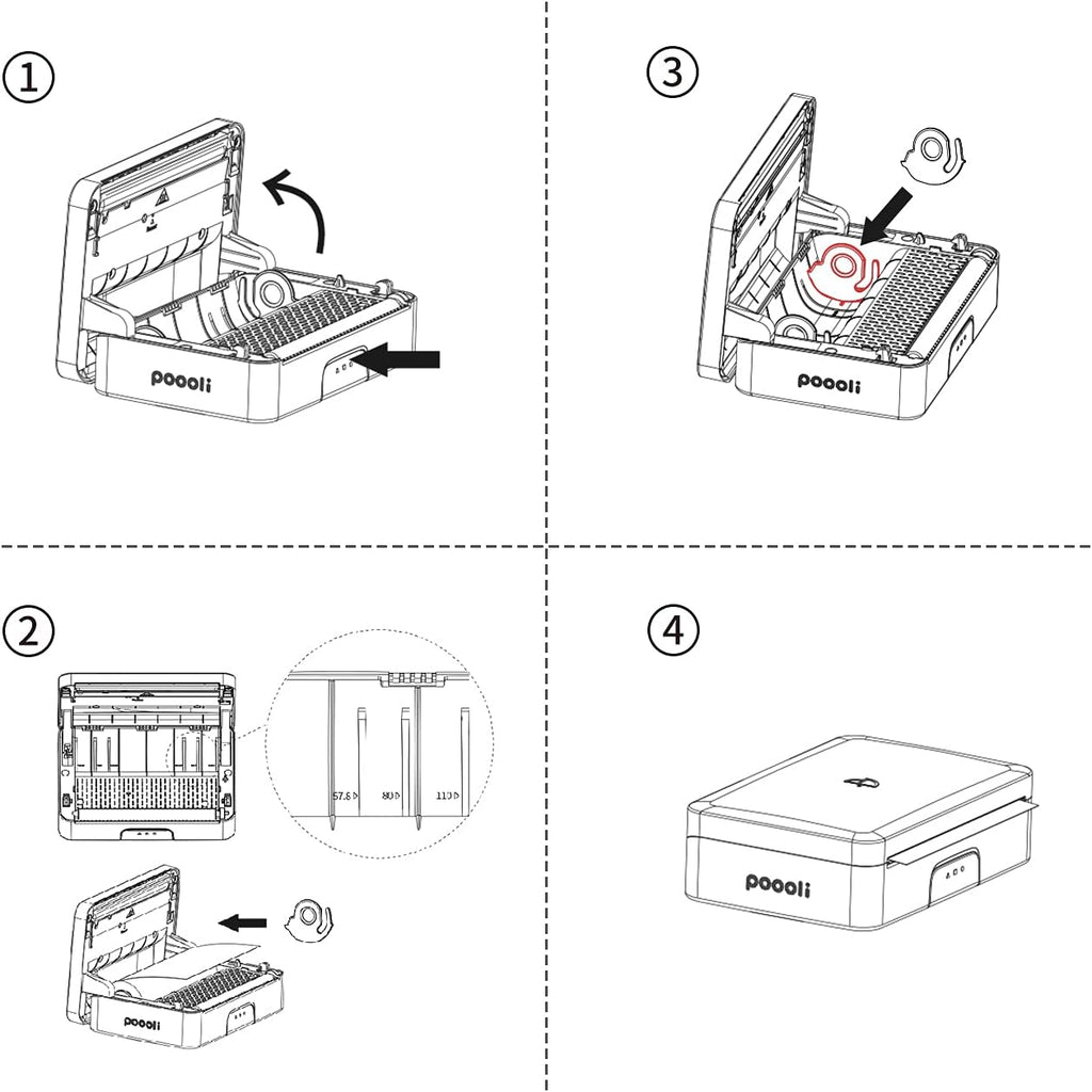 Wireless Thermal Printer for Printing Sticker, Logo, Label, Receipt, Photo, 300dpi Grayscale N3427