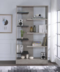 Faux Concrete Black Bookshelf F477