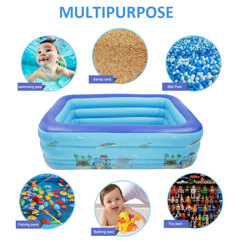 Inflatable Swimming Pool for Kids Adults Family U8246