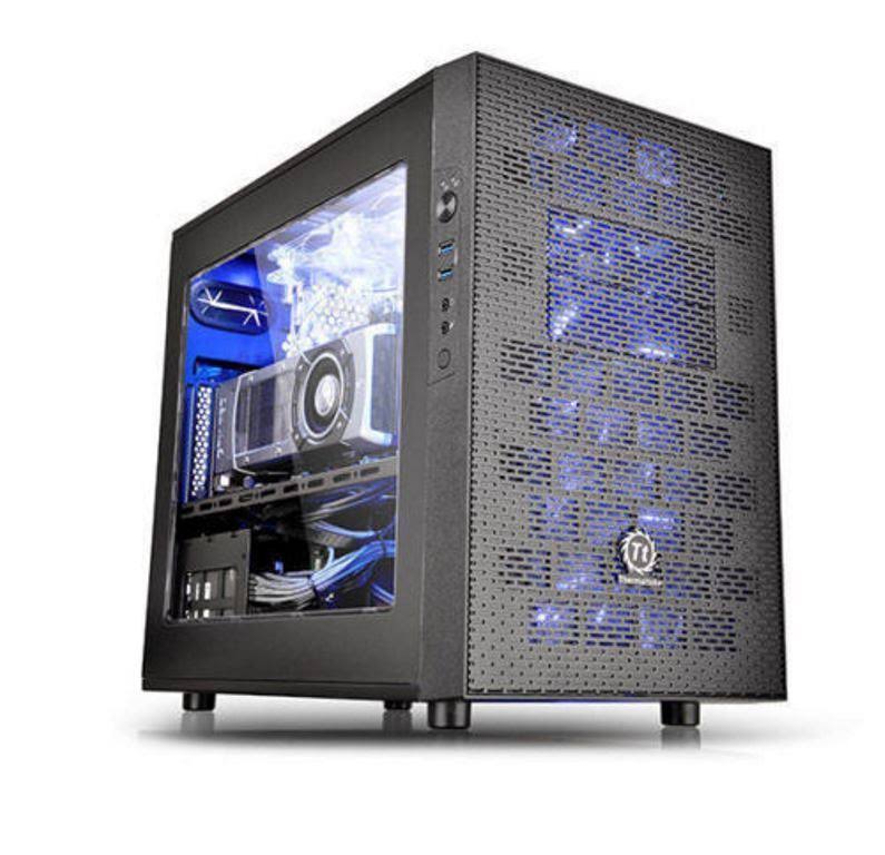 Black ITX Cube Chassis V7776