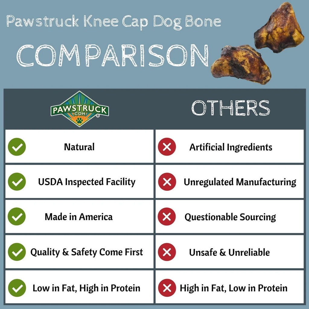 Natural Beef Knee Cap Bones for Dogs 10 Count M9324