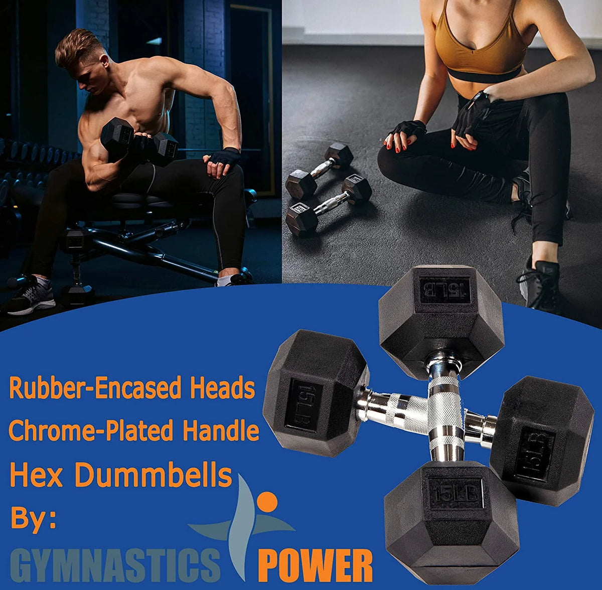 20 lb Pair Hex Dumbbells M191176