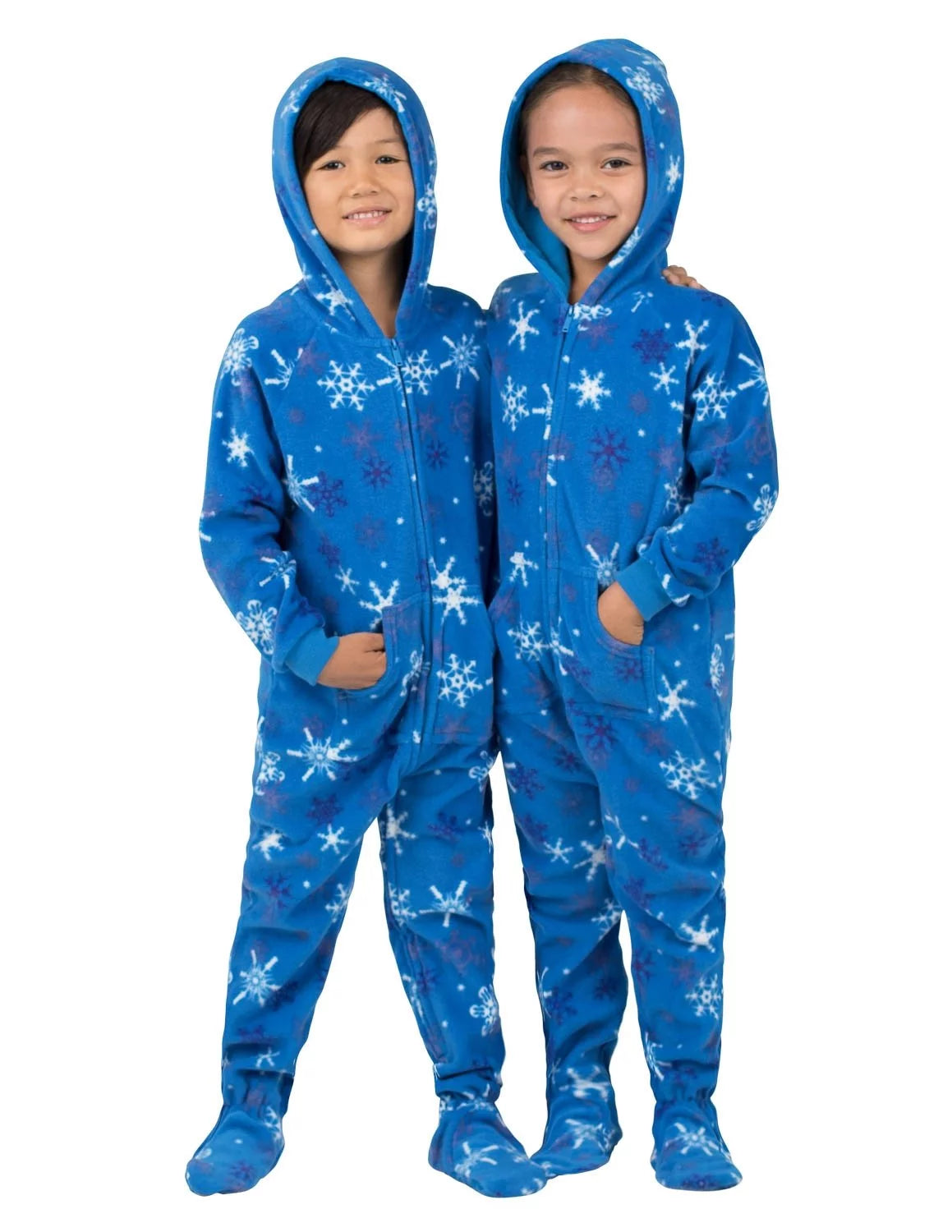Footed Pajamas Hoodie One Pieces A689365