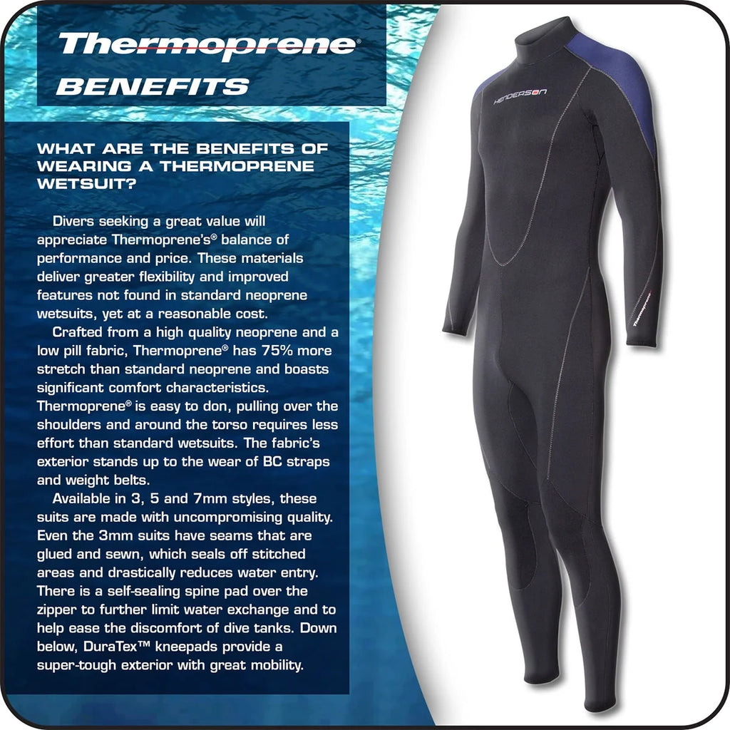 5mm Thermoprene Men's Full Wetsuit W2757