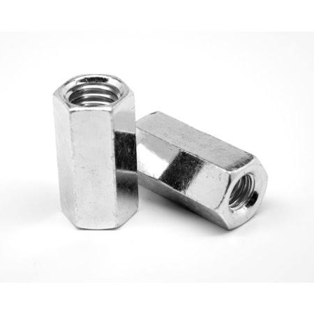 5/8 inch-18 Fine Thread Hex Rod Coupling Nut Low Carbon Steel Zinc Plated Pk 125 W15838