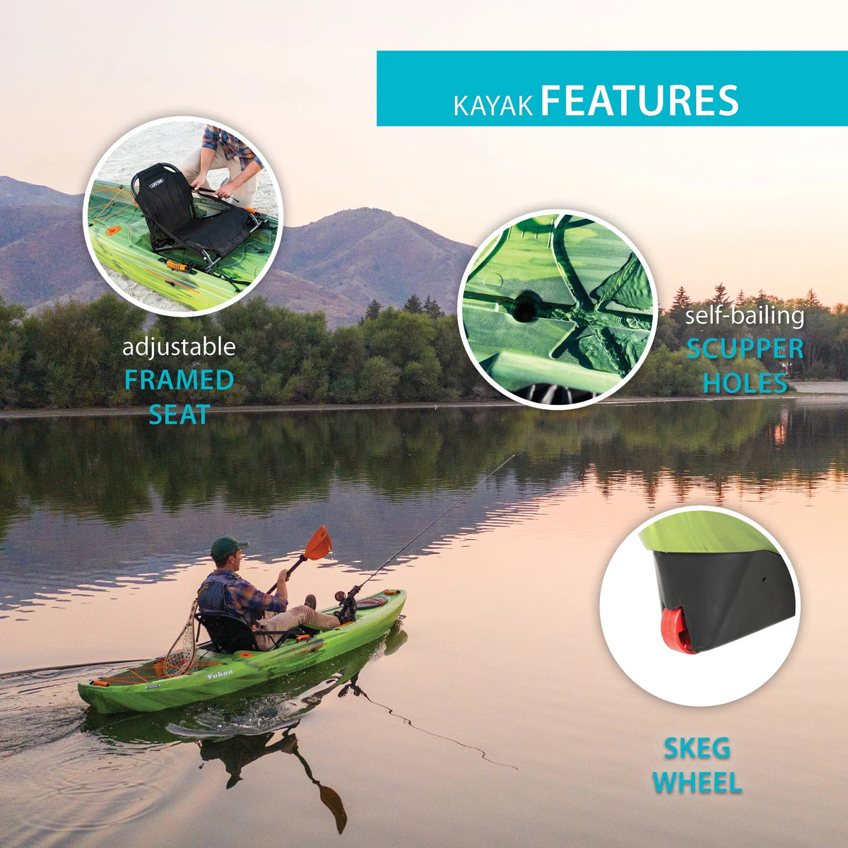 116 inch Sit-on-Top Fishing Kayak R9124